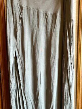 Free People Silver Side Slit Skirt